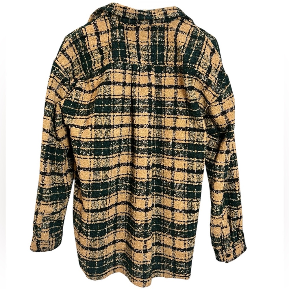 Pacsun Wooly Plaid Oversized Shacket size medium - Picture 4 of 7